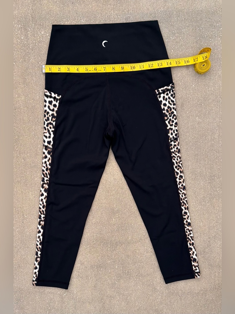 ZYIA Black Leopard Print NWOT High Waist Luxe Pocket Legging Youth 8 Women’s XXS - Picture 10 of 10